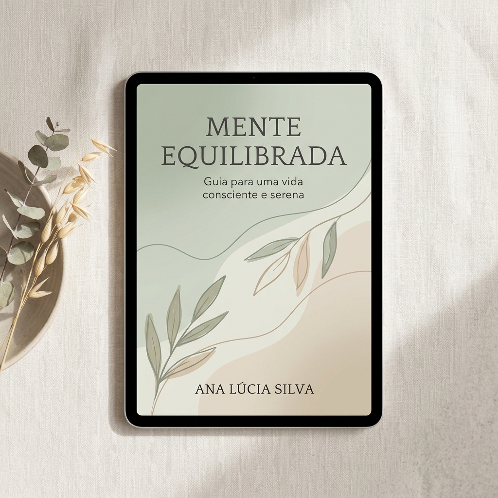 Mockup do Guia Mente Equilibrada
